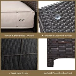 Costway 8PCS Outdoor Patio Rattan Furniture Set Cushioned Loveseat Storage Table 15 Costway 8PCS Outdoor Patio Rattan Furniture Set Cushioned Loveseat Storage Table -Costway GUEST 00f2dac1 e86a 4c50 ab4c 297926db8a65