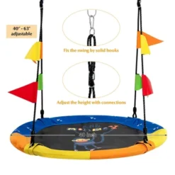 Costway 40'' Flying Saucer Tree Swing Indoor Outdoor Swing W/Hanging Straps Monkey 15 Costway 40'' Flying Saucer Tree Swing Indoor Outdoor Swing W/Hanging Straps Monkey -Costway GUEST 02c76f59 9c27 45d3 8d22 470f5dcabc4e