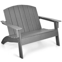 Costway Patio Adirondack Chair Loveseat Bench HDPE Weather Resistant Deck Grey 13 Costway Patio Adirondack Chair Loveseat Bench HDPE Weather Resistant Deck Grey -Costway GUEST 0325c63f e9b2 451b ac73 88ef63e045ef