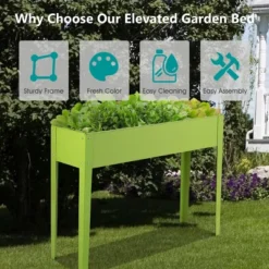 Costway 40''x12'' Outdoor Elevated Garden Plant Stand Raised Tall Flower Bed -Costway GUEST 054b8c9b d629 438e 9bdd 4e78d713a1ad