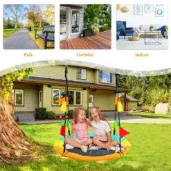 Costway 40'' Flying Saucer Tree Swing Indoor Outdoor Swing W/Hanging Strap Helicopter 13 Costway 40'' Flying Saucer Tree Swing Indoor Outdoor Swing W/Hanging Strap Helicopter -Costway GUEST 0599f4bc 2a72 4ef5 944f dc23f8f1a86a