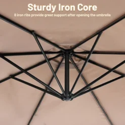 Costway 10 FT Patio Offset Umbrella W/8 Ribs Cross Base Tilt 23 Costway 10 FT Patio Offset Umbrella W/8 Ribs Cross Base Tilt -Costway GUEST 059cd7a1 ef9a 45c6 83f1 959d1c62253e