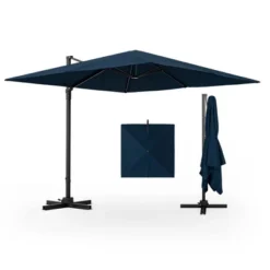 Costway Patio 9.5FT Square Cantilever Offset Hanging Umbrella 2-Tier 360° Outdoor Beige/ Coffee/Navy 23 Costway Patio 9.5FT Square Cantilever Offset Hanging Umbrella 2-Tier 360° Outdoor Beige/ Coffee/Navy -Costway GUEST 05b4520a 2d00 4fbf b550 7899e27fd9c5