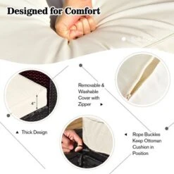 Costway 8PCS Patio Rattan Furniture Set Storage Table Ottoman Cover -Costway GUEST 068c1e98 0f70 44d5 a484 1aa1b661cda6