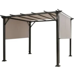 Costway 10' X 10' Pergola Kit Metal Frame Gazebo &Canopy Cover Patio Furniture Shelter -Costway GUEST 09f454a0 f273 42e7 926a dd1cfdb5ec21