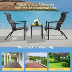 Costway 3 PCS Patio Rattan Bistro Set High Backrest Armrest SideTable Mix GrayMix Brown 17 Costway 3 PCS Patio Rattan Bistro Set High Backrest Armrest SideTable Mix GrayMix Brown -Costway GUEST 0a310020 62fa 43c2 8910 557be7c7d07e