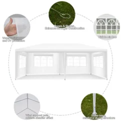 Costway Outdoor 10'x20' Canopy Tent Heavy Duty Wedding Party Sidewalls Window Carry Bag -Costway GUEST 0a872de6 84d3 4710 a676 84295b3f312e