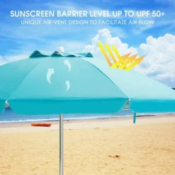 Costway 6.5FT Patio Beach Umbrella Sun Shade Tilt W/Carry Bag Blue 12 Costway 6.5FT Patio Beach Umbrella Sun Shade Tilt W/Carry Bag Blue -Costway GUEST 0afb70fd d3f9 4911 b015 02fa8a70a023