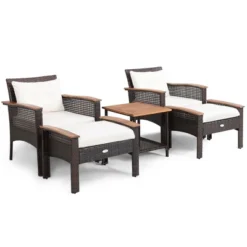 Costway 5PCS Patio Rattan Furniture Set Acacia Wood Table Armrest Cushion Yard 17 Costway 5PCS Patio Rattan Furniture Set Acacia Wood Table Armrest Cushion Yard -Costway GUEST 0c588d67 5e6d 42dd b969 9c99fbaa8309