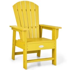 Patio Kids' Adirondack Chair Seat Weather Resistant For Ages 3-8 YellowBlueGreenGreyRedTurquoiseWhite 25 Patio Kids' Adirondack Chair Seat Weather Resistant For Ages 3-8 YellowBlueGreenGreyRedTurquoiseWhite -Costway GUEST 0c658179 7c6a 47f3 80d8 f8719104def0