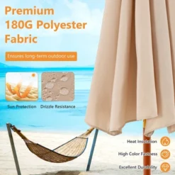 Costway 9.5 FT Patio Rope Pulley Wooden Umbrella Market W/Fiberglass Ribs Outdoor Beige 13 Costway 9.5 FT Patio Rope Pulley Wooden Umbrella Market W/Fiberglass Ribs Outdoor Beige -Costway GUEST 0c70073c 14a5 4c8f 833b b8a02c3b8d21