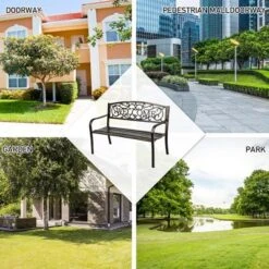 Costway Garden Bench Outdoor Furniture Porch Path Loveseat Chair 13 Costway Garden Bench Outdoor Furniture Porch Path Loveseat Chair -Costway GUEST 0cba9182 c213 4991 be32 da1432bafb77