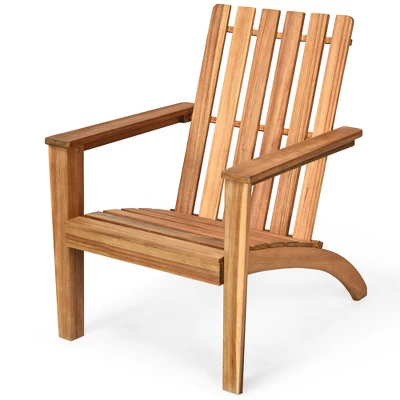 Costway Patio Acacia Wood Adirondack Chair Lounge Armchair Durable Outdoor Garden Yard 1 Costway Patio Acacia Wood Adirondack Chair Lounge Armchair Durable Outdoor Garden Yard