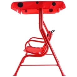 Costway Kids Patio Swing Chair Children Porch Bench Canopy 2 Person Yard Furniture Red -Costway GUEST 0cfa5ce3 40f0 4ad3 9053 2df2f8a9f89e