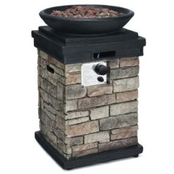 Costway Patio Propane Burning Fire Bowl Column W/ Lava Rocks & Cover 40,000 BTU 17 Costway Patio Propane Burning Fire Bowl Column W/ Lava Rocks & Cover 40,000 BTU -Costway GUEST 0dd53e74 9e71 4d5e 943b f4f92627e25c