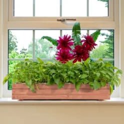 28/36/40 Inch Wooden Flower Planter Box Garden Yard Decorative Window Box Rectangular -Costway GUEST 0e69fdc2 9c37 4305 a5a4 9292bdd6a49f
