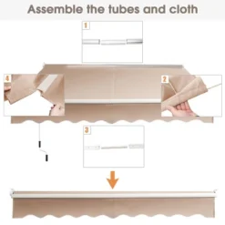 Costway 10' X 8' Retractable Awning Patio Sun Shade W/Crank Handle 15 Costway 10' X 8' Retractable Awning Patio Sun Shade W/Crank Handle -Costway GUEST 0fb34471 bc0d 4879 8bd7 791e409f394c