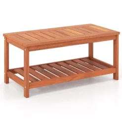 Costway Patio Coffee Table 2-Tier Outdoor Side Rectangle Side Table Solid Wood Porch 15 Costway Patio Coffee Table 2-Tier Outdoor Side Rectangle Side Table Solid Wood Porch -Costway GUEST 10005b69 6da7 460f 9a43 48eff7b71f1f