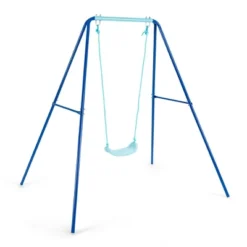 Costway Outdoor Kids Swing Set Heavy Duty Metal A-Frame W/ Ground Stakes -Costway GUEST 10b4f738 0808 4b21 a0f0 b89df35e1106