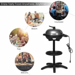 Costway Electric BBQ Grill 1350W Non-stick 4 Temperature Setting Outdoor Garden Camping -Costway GUEST 11ebac14 d0e4 49ce a450 4f8e1949c9ac
