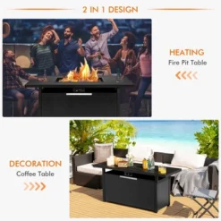 Costway 57'' Rectangular Propane Gas Fire Pit 50,000 Btu Heater Outdoor Table 15 Costway 57'' Rectangular Propane Gas Fire Pit 50,000 Btu Heater Outdoor Table -Costway GUEST 11f2f497 e080 4aca b028 61ac8e1bd870