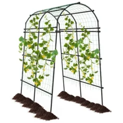 Costway 7.5FT Garden Arch Trellis Outdoor Plant Support Archway For Climbing Vine Flower 17 Costway 7.5FT Garden Arch Trellis Outdoor Plant Support Archway For Climbing Vine Flower -Costway GUEST 123cb4b4 00ff 4ae4 ba2a 75f4e39c10ac