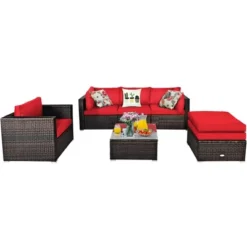 Costway 6PCS Patio Rattan Furniture Set Cushion Sofa Coffee Table 21 Costway 6PCS Patio Rattan Furniture Set Cushion Sofa Coffee Table -Costway GUEST 1281de72 78b9 479a 8a4d 30b981fe08d1