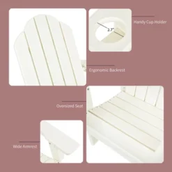 Costway 2PCS Patio Adirondack Chair Side Table Set Weather Resistant Cup Holder 12 Costway 2PCS Patio Adirondack Chair Side Table Set Weather Resistant Cup Holder -Costway GUEST 1291e86b a7bd 467b a1c4 3cc43314f749