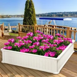 Costway 2 Pcs 48.5'' Raised Garden Bed Square Plant Box Planter Flower Vegetable White 17 Costway 2 Pcs 48.5'' Raised Garden Bed Square Plant Box Planter Flower Vegetable White -Costway GUEST 1329e047 680c 4ed6 8773 7bcec69a8a97 2
