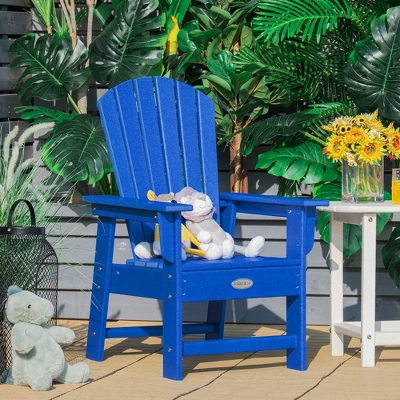 Patio Kids' Adirondack Chair Seat Weather Resistant For Ages 3-8 YellowBlueGreenGreyRedTurquoiseWhite 1 Patio Kids' Adirondack Chair Seat Weather Resistant For Ages 3-8 YellowBlueGreenGreyRedTurquoiseWhite