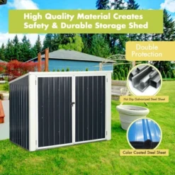 Costway 6x3FT Horizontal Storage Shed 68 Cubic Feet For Garbage Cans Tools Accessories 11 Costway 6x3FT Horizontal Storage Shed 68 Cubic Feet For Garbage Cans Tools Accessories -Costway GUEST 1449d4a0 440a 4999 9dde 877e11ca9b71