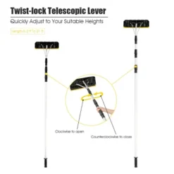 Costway 21FT Telescoping Snow Roof Rake Large Poly Blade Aluminum Tube Non-Slip Handle -Costway GUEST 1571ae6b 27a5 4ef0 8494 1f77ed314a6c