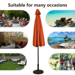 Costway 9FT Patio Umbrella Patio Market Steel Tilt W/ Crank Outdoor Yard Garden Orange 13 Costway 9FT Patio Umbrella Patio Market Steel Tilt W/ Crank Outdoor Yard Garden Orange -Costway GUEST 1581a742 ae3c 41c9 ac5d 31a2e531b9f5 1