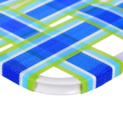 Costway 6pcs Folding Beach Chair Camping Lawn Webbing Chair Lightweight 1 Position Blue -Costway GUEST 163e621a 01ca 46c5 a1c2 990ef014cc94
