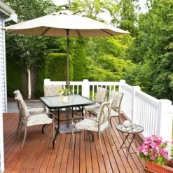 Costway 32'' Patio Square Table Tempered Glass Steel Frame Outdoor Pool Yard Garden 11 Costway 32'' Patio Square Table Tempered Glass Steel Frame Outdoor Pool Yard Garden -Costway GUEST 16b3fa98 977a 4e47 9ccd 35473bb75b7a