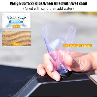 Costway 11' Patio Cantilever Offset Umbrella 360Degree Rotation Outdoor Tilt W/Base 1 Costway 11' Patio Cantilever Offset Umbrella 360Degree Rotation Outdoor Tilt W/Base