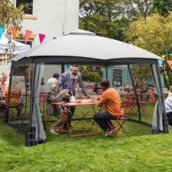 Costway 10x12 FT 2-Tier Patio Gazebo Canopy Netting Heavy-Duty Metal Easy-Setup Outdoor 11 Costway 10x12 FT 2-Tier Patio Gazebo Canopy Netting Heavy-Duty Metal Easy-Setup Outdoor -Costway GUEST 18fe2268 10f3 438b b0a2 43ce2eb9b605