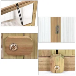 Costway Garden Portable Wooden GreenHouse Cold Frame Raised Plants Shelves Protection -Costway GUEST 197910bf b1b7 45f3 ba23 7baeb09b69c1