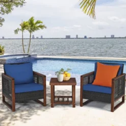 Costway 3PCS Patio Wicker Furniture Set Solid Wood Frame Cushion Sofa W/ Square Table Shelf 25 Costway 3PCS Patio Wicker Furniture Set Solid Wood Frame Cushion Sofa W/ Square Table Shelf -Costway GUEST 19e27fdd 66aa 4b5f 82e2 2d88869ff57f