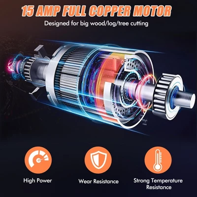 Costway 18 Inch Electric Chain Saw Wood Cutting Corded Chainsaw With Cover & Chain Brake 7 Costway 18 Inch Electric Chain Saw Wood Cutting Corded Chainsaw With Cover & Chain Brake - Image 7