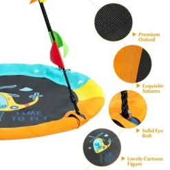 Costway 40'' Flying Saucer Tree Swing Indoor Outdoor Swing W/Hanging Strap Helicopter 15 Costway 40'' Flying Saucer Tree Swing Indoor Outdoor Swing W/Hanging Strap Helicopter -Costway GUEST 1dc2dd5b 772d 403b 81d5 5b0d95b6ae07