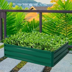 Costway 47"x35.5" Patio Raised Garden Bed Vegetable Flower Plant Dark Green New -Costway GUEST 1de320af 077a 4e46 8e27 ea8966834263
