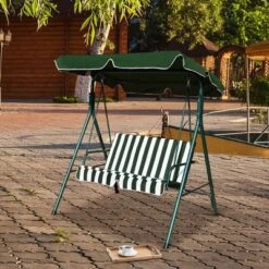 Costway Loveseat Patio Canopy Swing Glider Hammock Cushioned Steel Frame Outdoor Green 8 Costway Loveseat Patio Canopy Swing Glider Hammock Cushioned Steel Frame Outdoor Green -Costway GUEST 1e08a6d6 3305 40b2 ba7e c3e38c58c045