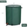 Costway 60 Gallon Portable Rain Barrel Collapsible Tank Water Collector Spigot Filter