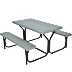 Costway Picnic Table Bench Set Outdoor Camping Backyard Garden Patio Party All Weather Gray/Green 21 Costway Picnic Table Bench Set Outdoor Camping Backyard Garden Patio Party All Weather Gray/Green -Costway GUEST 1f59e61b 9551 464d a1b9 f7b8c9405171