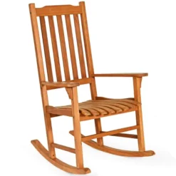 Costway Outdoor Eucalyptus Rocking Chair Single Rocker For Patio Deck Garden Natural 12 Costway Outdoor Eucalyptus Rocking Chair Single Rocker For Patio Deck Garden Natural -Costway GUEST 1feb87d6 5d05 4401 8c8e 53e84bbe4e5a