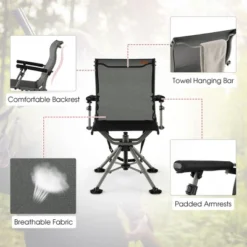Costway 360 Degree Silent Swivel Hunting Chair W/ All-terrain Feet Pads Support 400 LBS 15 Costway 360 Degree Silent Swivel Hunting Chair W/ All-terrain Feet Pads Support 400 LBS -Costway GUEST 2441128e e7c9 400f 9f2b 036494cabf0b