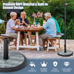 Costway 19'' Patio 35 LBS Round Umbrella Base Stand Holder 1.4''-1.9'' Market Table Outdoor 14 Costway 19'' Patio 35 LBS Round Umbrella Base Stand Holder 1.4''-1.9'' Market Table Outdoor -Costway GUEST 267e22be 2d91 4cba bff4 622f85da2957