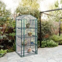 Costway Portable Mini Walk In Outdoor 4 Shelves Greenhouse 14 Costway Portable Mini Walk In Outdoor 4 Shelves Greenhouse -Costway GUEST 2987f441 0f3d 4e8e 99f5 5cc1249e7fe6