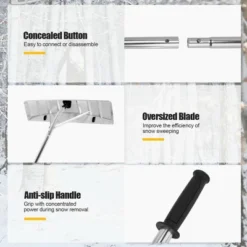 Costway 20FT Snow Roof Rake Reinforced Aluminum Snow Removal Tool For Roof -Costway GUEST 2a5776c0 6473 4ded 8e65 631fa956a28f